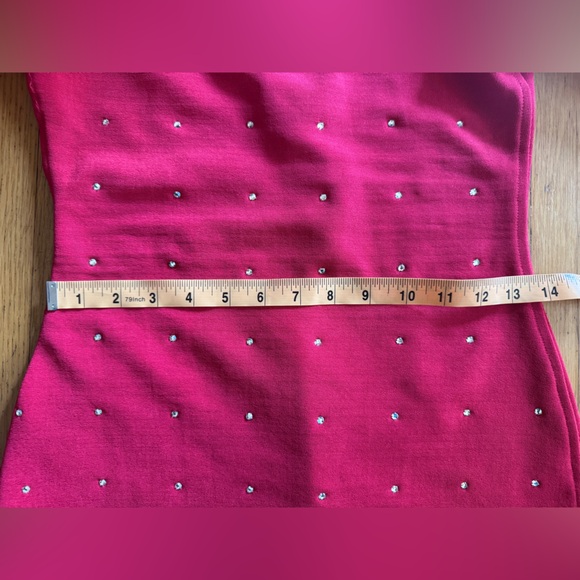 80s Vintage Red Tadashi Stretch Mini Dress - Picture 8 of 15